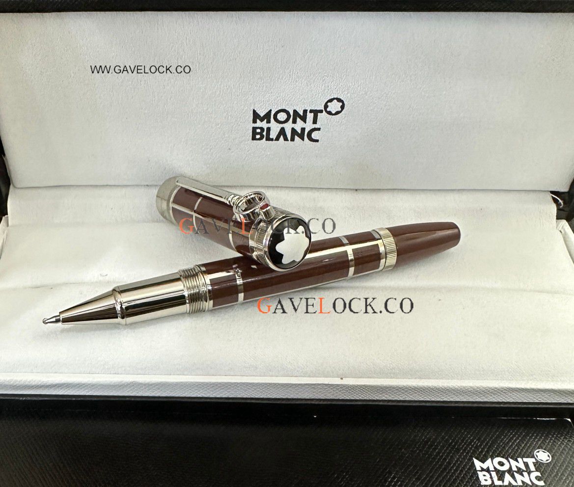 AAA Copy Mont blanc Rollerball Arthur Conan Doyle Red Silver Pen